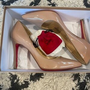 Christian Louboutin Blush Patent Leather Heels